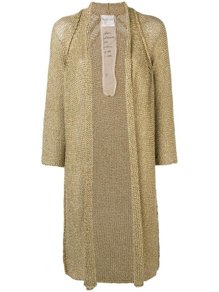 Forte Forte Midi Knit Cardigan - Gold