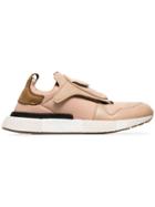 Adidas Futurepacer Leather Exposed Tongue Sneakers - Neutrals