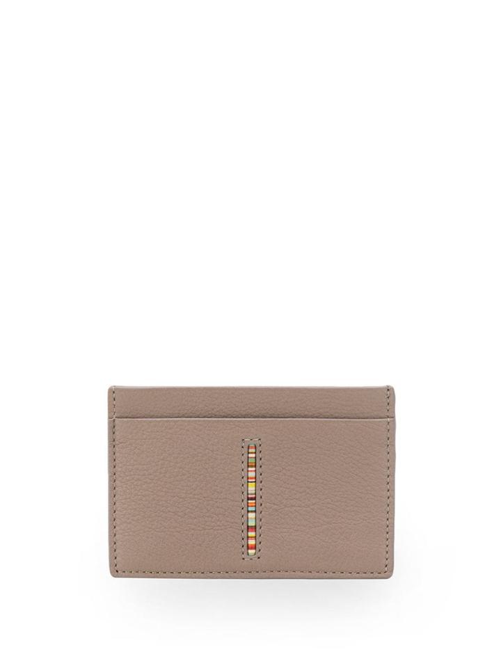 Paul Smith Signature Stripe Detail Cardholder - Neutrals