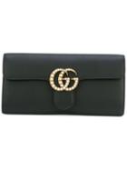 Gucci - Gg Logo Clutch Bag - Women - Calf Leather/leather - One Size, Black, Calf Leather/leather