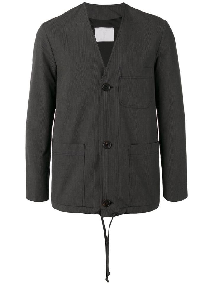 Société Anonyme Pinstriped Summer Blazer - Grey