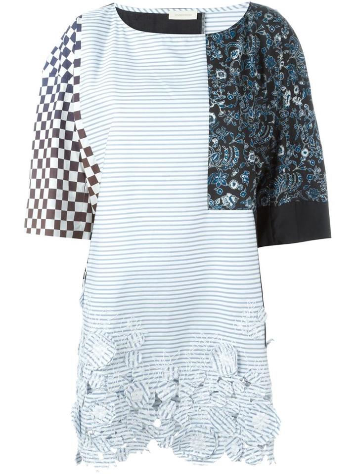 Wunderkind Striped Patchwork Dress