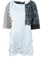 Wunderkind Striped Patchwork Dress
