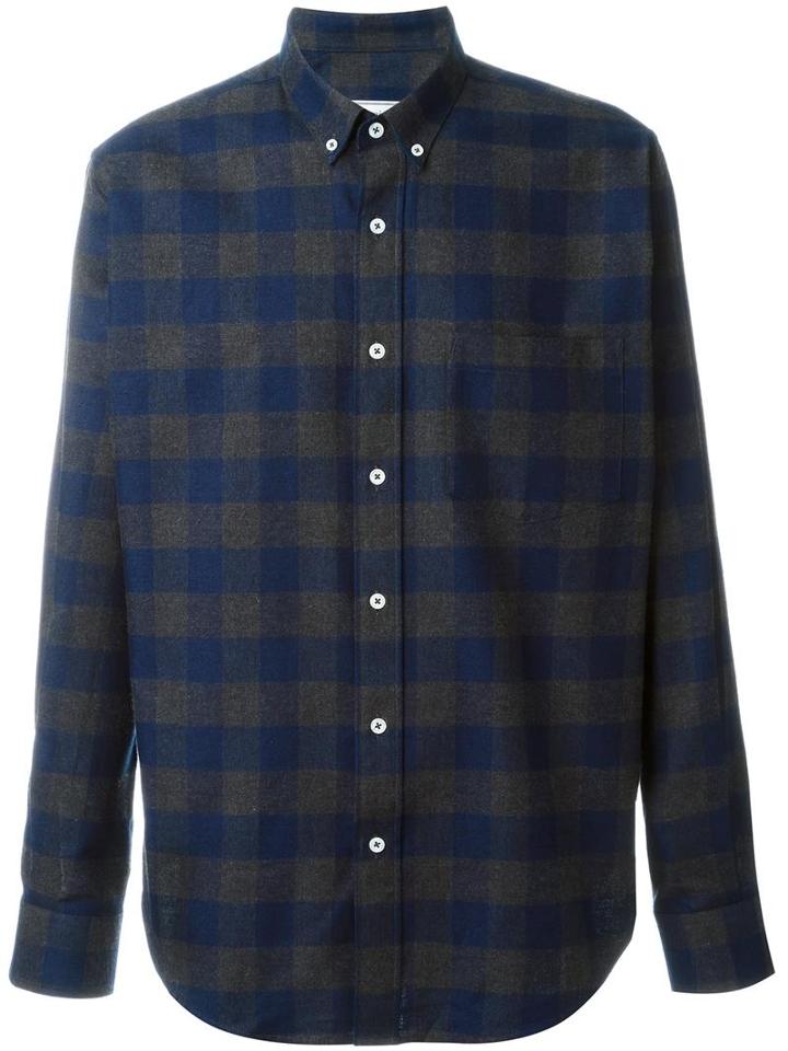 Ami Alexandre Mattiussi Summer Fit Shirt, Men's, Size: 37, Blue, Cotton