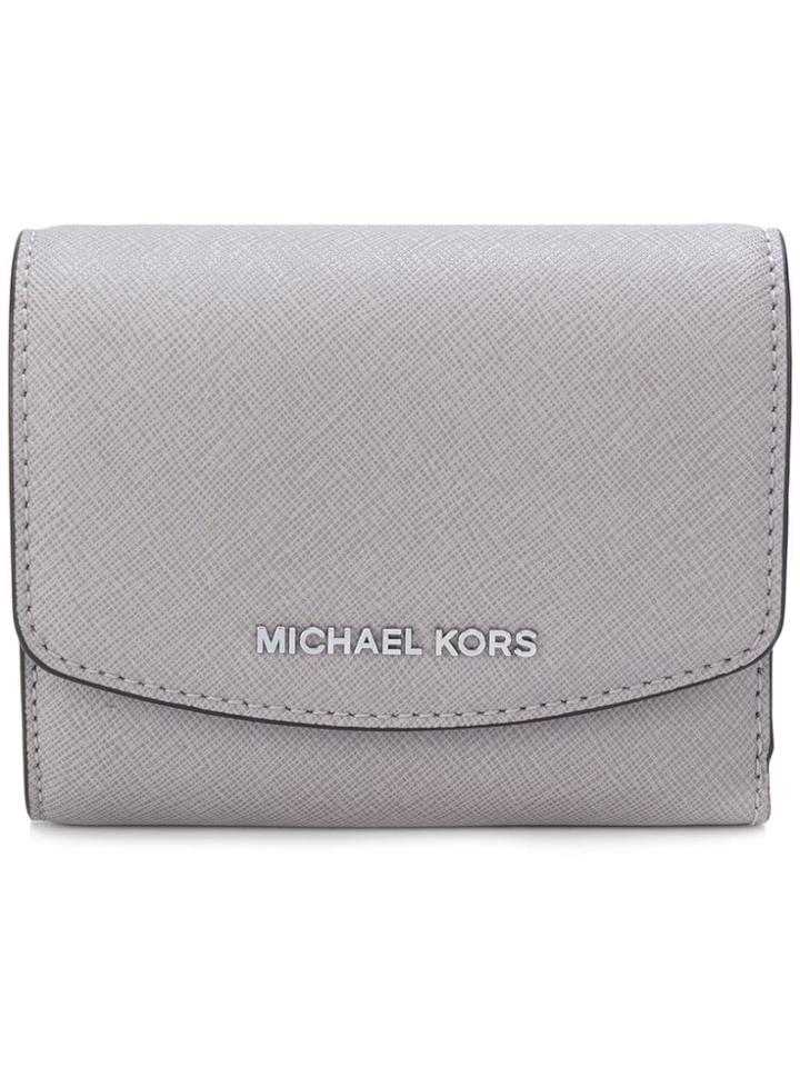 Michael Michael Kors Logo Plaque Wallet - Grey
