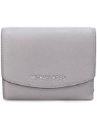 Michael Michael Kors Logo Plaque Wallet - Grey