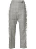 Thom Browne Lace-up Side Trouser In Super 120's Prince Of Wales -