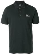 Ea7 Emporio Armani Logo Print Polo Shirt - Blue