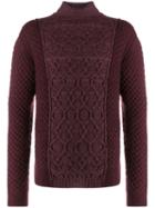 Missoni Long Sleeve Knitted Jumper - Red