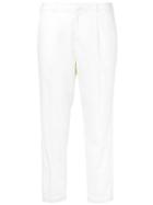Loveless Cropped Tailored Trousers - White