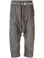 Thom Krom Cropped Relaxed-fit Trousers - Grey