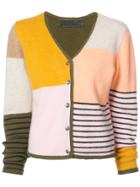 The Elder Statesman Patterned V-neck Cardigan - Multicolour