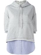 Layered Hoodie - Women - Cotton - M, Grey, Cotton, 3.1 Phillip Lim