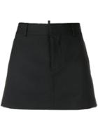 Dsquared2 Tailored A-line Mini Skirt - Black