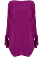 Gianluca Capannolo Slit Sleeve Dress - Pink & Purple