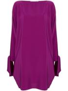 Gianluca Capannolo Slit Sleeve Dress - Pink & Purple