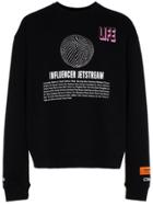 Heron Preston Jetstream Crystal Crewneck Sweatshirt - Black