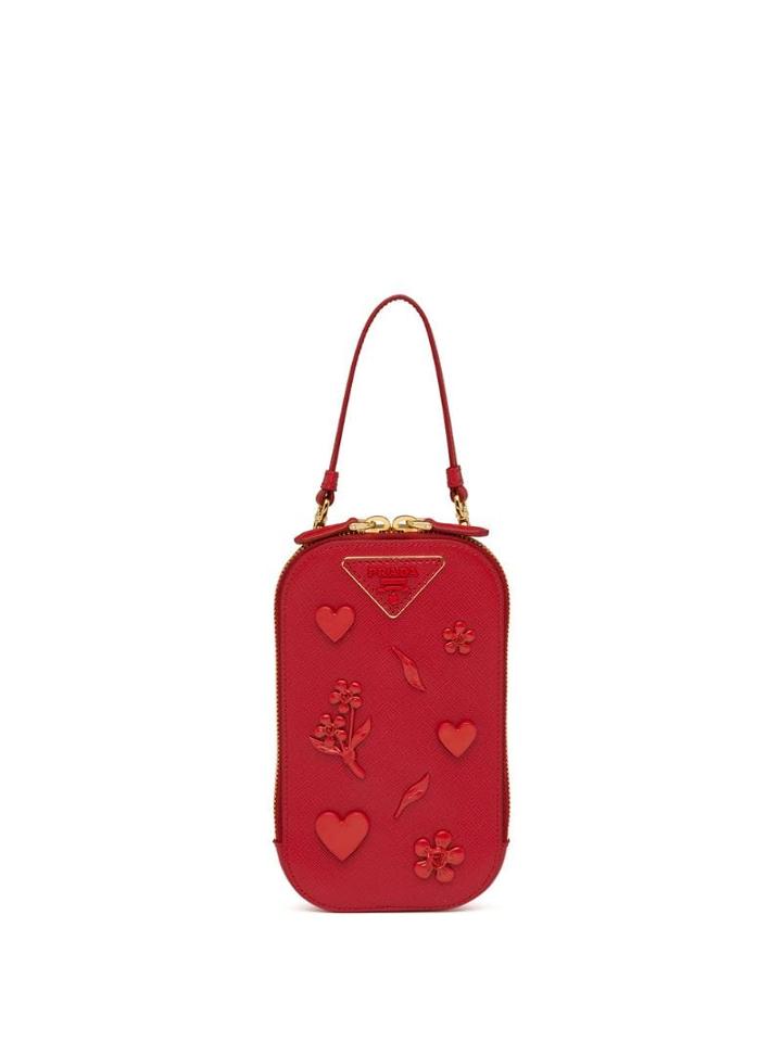 Prada Two-way Zipper Mini Bag - Red