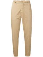 Dondup Cropped Trousers - Nude & Neutrals