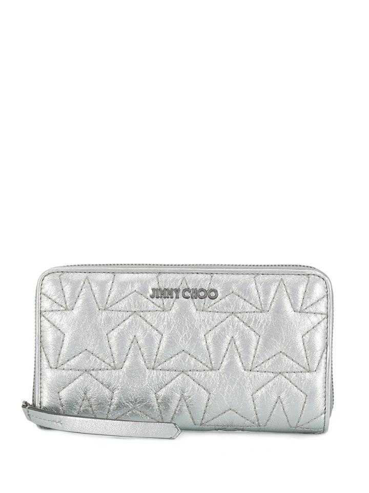 Jimmy Choo Hazel Metallic Leather Purse