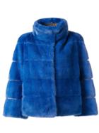 Arma Short Fur Jacket - Blue