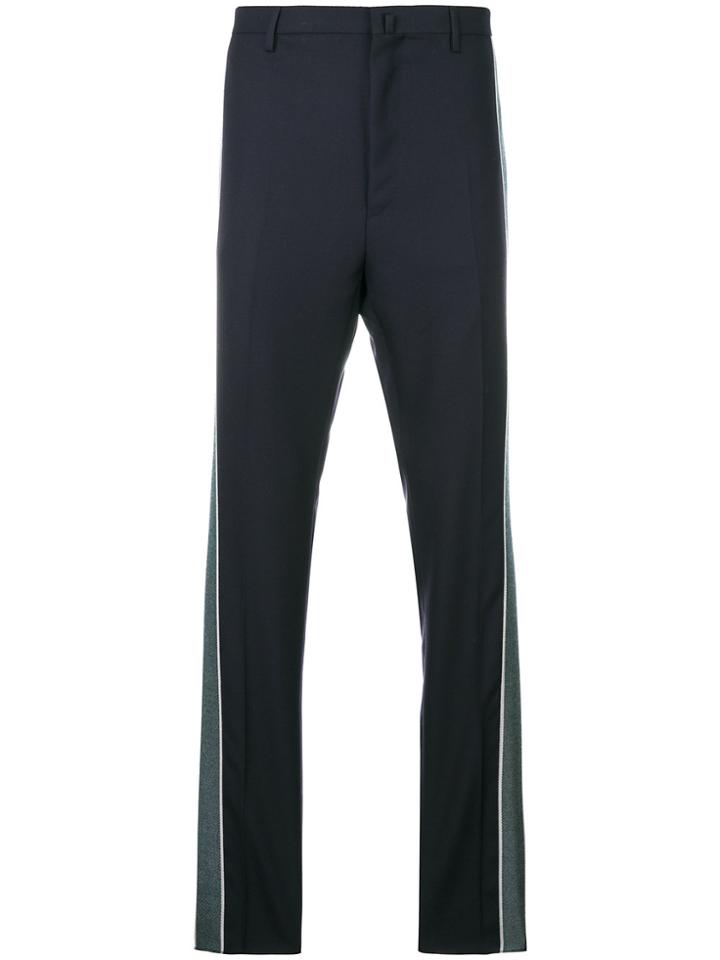 Lanvin Contrast Side Stripe Trousers - Blue