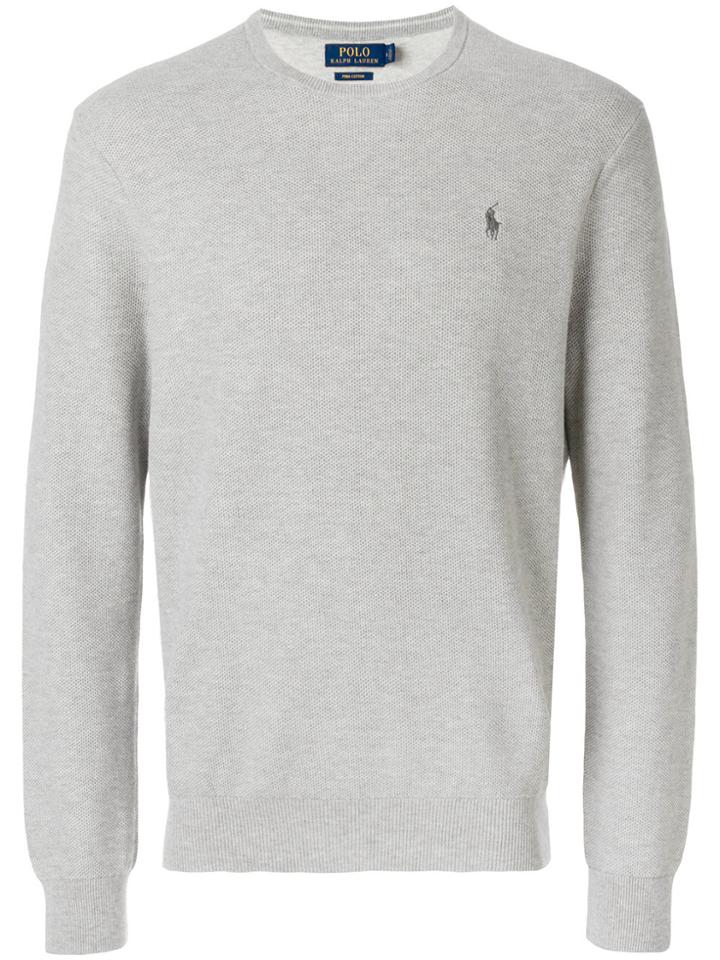 Polo Ralph Lauren Waffle Knit Jumper - Grey