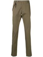 Berwich Braided Straight Leg Trousers - Green