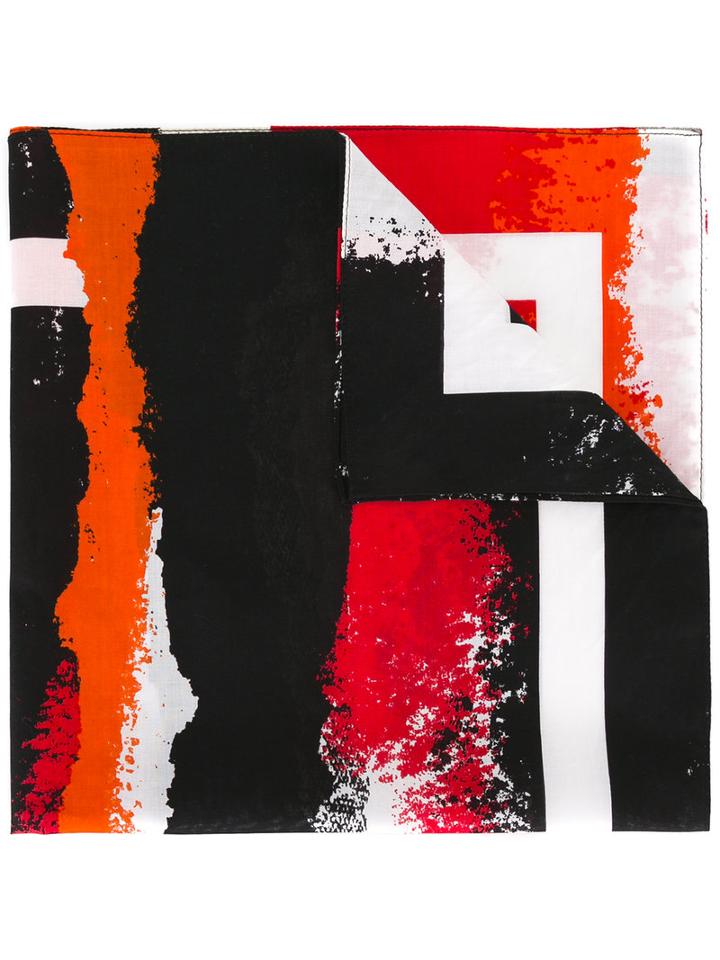 Dior Homme Destroy Bandana Scarf, Men's, Red, Cotton