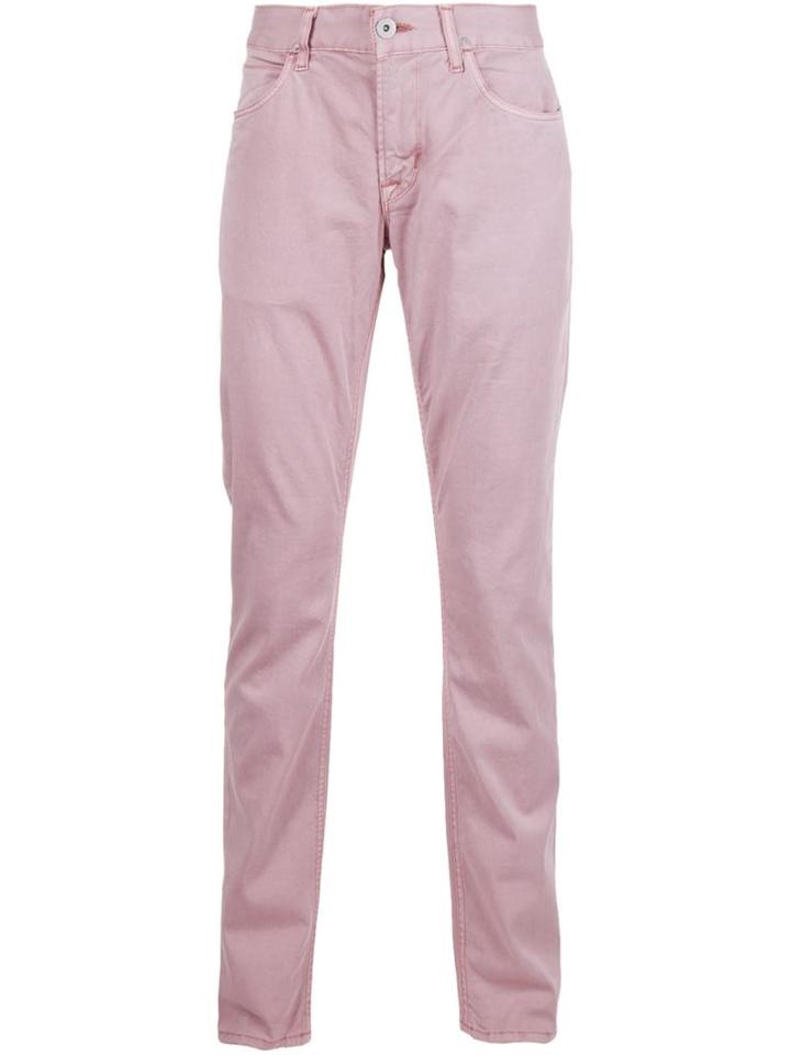 Hudson Blake Slim Straight Jeans, Men's, Size: 36, Pink/purple, Cotton