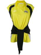 T By Alexander Wang Tie Waist Sports T-shirt - Yellow