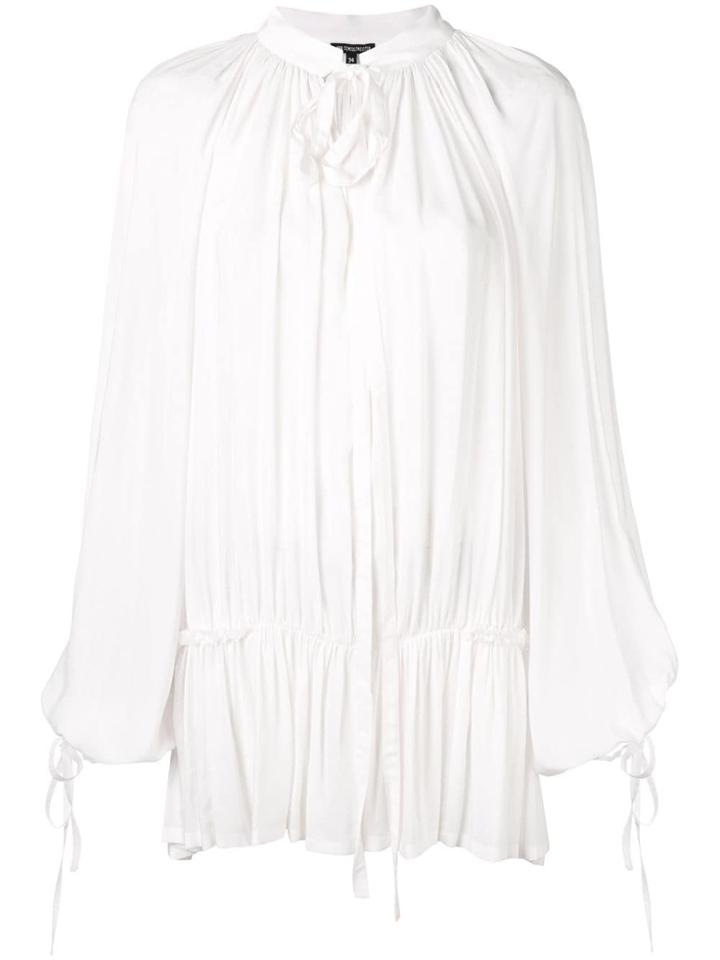 Ann Demeulemeester Draped Detail Blouse - Pink