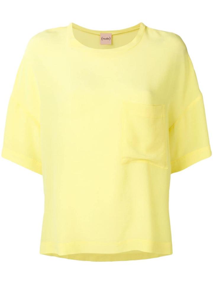 Nude Oversized T-shirt - Yellow