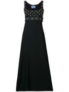 Prada Pre-owned 2000's Bead & Crystal Embroidered Gown - Black
