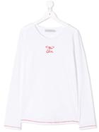 Baby Dior Teen Mlle Dior Printed Top - White