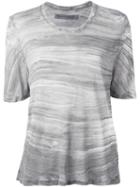 Raquel Allegra Scoop Neck Knitted Top, Women's, Size: 0, Grey, Cotton