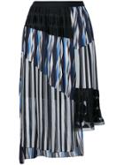 Kolor Pleated Layered Skirt - Multicolour