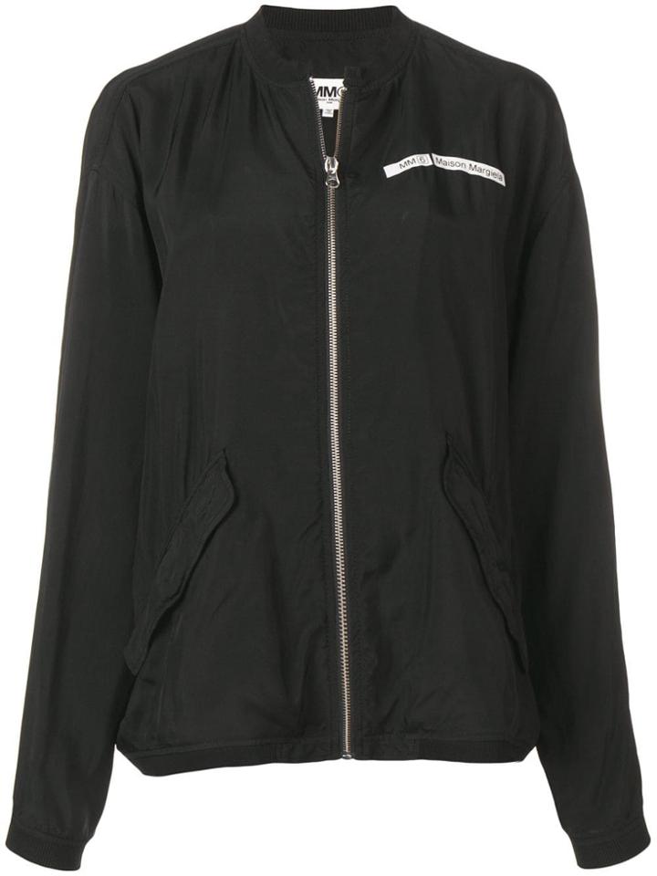 Mm6 Maison Margiela Slouchy Bomber Jacket - Black