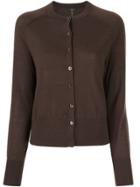 Joseph Elephant Round Neck Cardigan - Brown