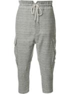 Vivienne Westwood Cropped Cargo Trousers, Men's, Size: 48, Grey, Cotton
