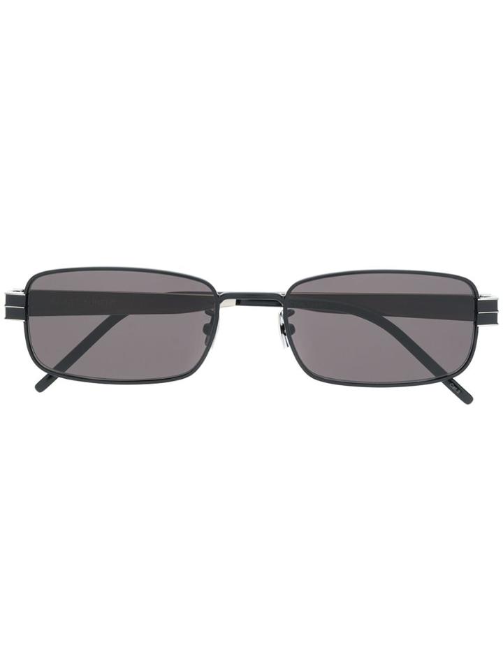 Saint Laurent Eyewear Logo Sunglasses - Black