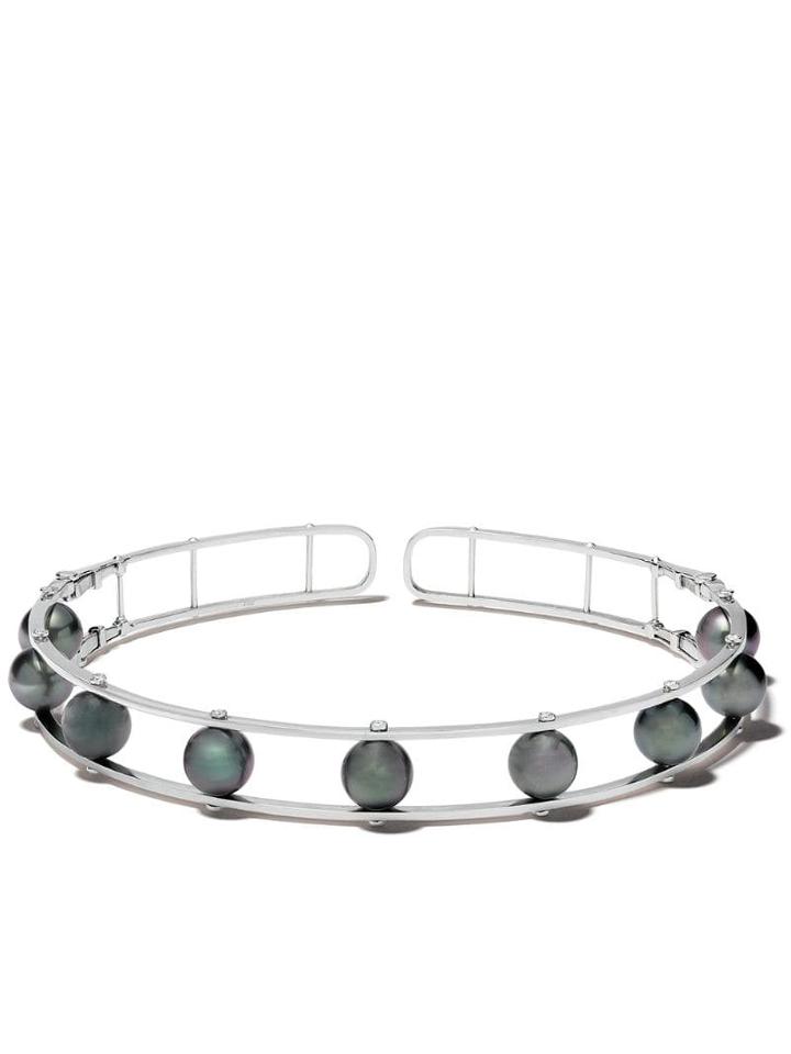 Yoko London 18kt White Gold Mayfair Tahitian Pearl And Diamond