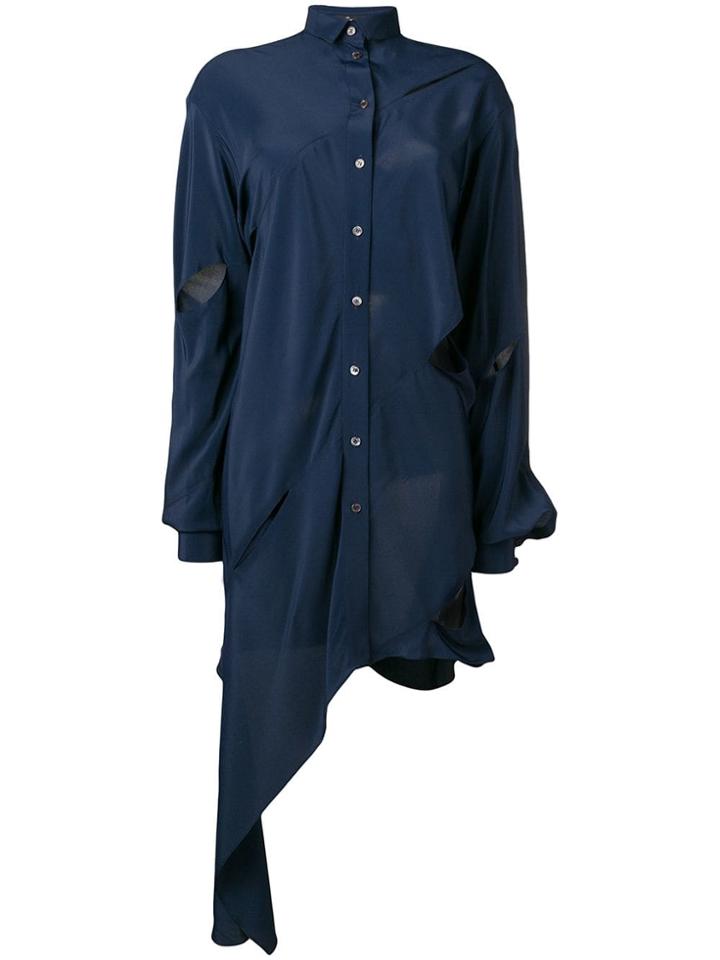 Rokh Asymmetric Shirt - Blue