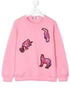 Msgm Kids - Sweatshirt - Kids - Cotton - 12 Yrs, Pink/purple