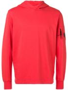 Cp Company Lens Hoodie - Red