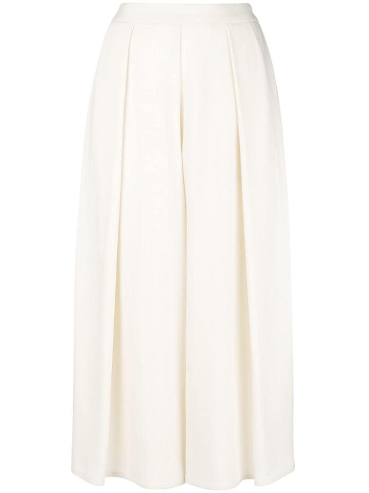 Dusan Flared Cropped Trousers - White