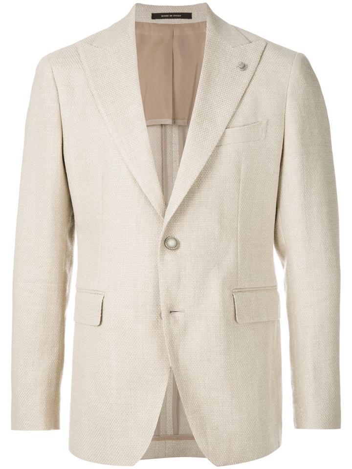 Tagliatore Peaked Lape Jacket - Nude & Neutrals