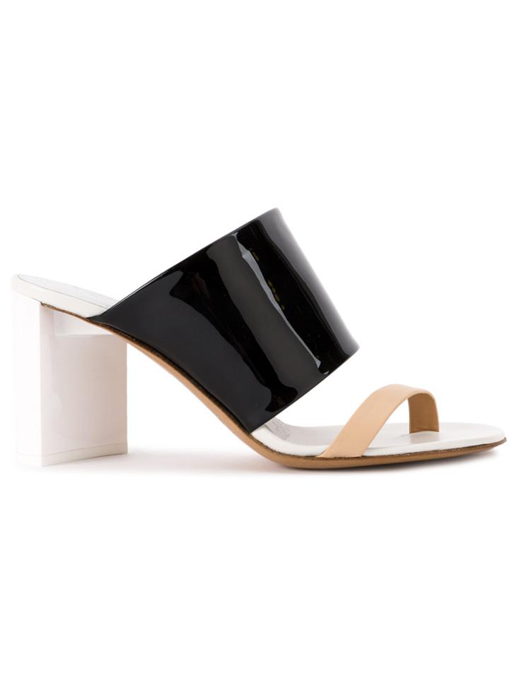 Maison Margiela Rubber Strap Mules - White