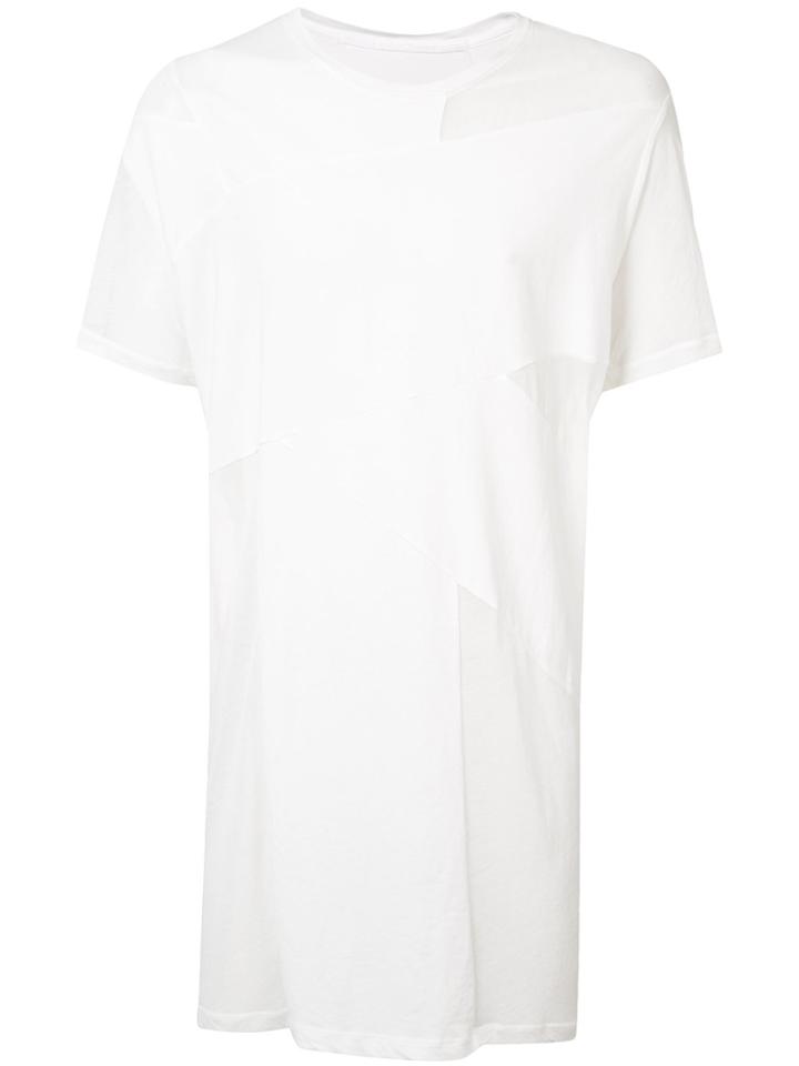 Julius Sheer Panel T-shirt - White