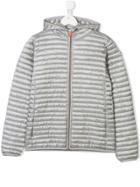 Save The Duck Kids Silver Quilted Jacket - Grey